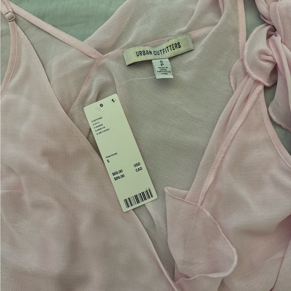 Urban Outfitters Belle Ruffle Wrap top y2k vibes - Picture 4 of 5